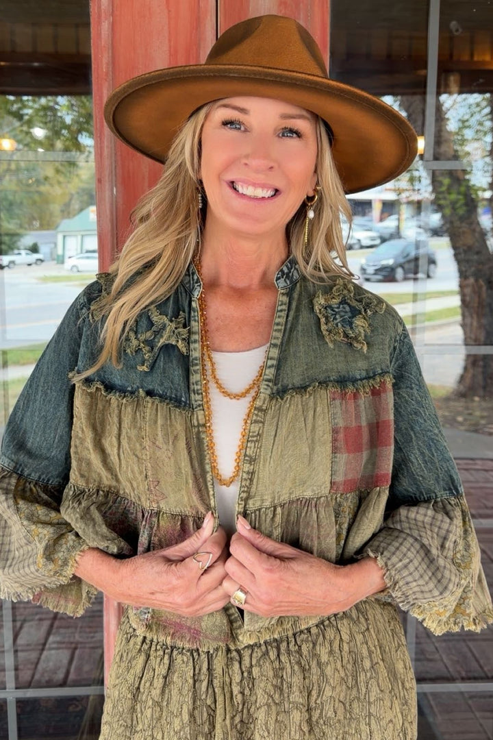 Cosmic Cottage Cropped Cardigan