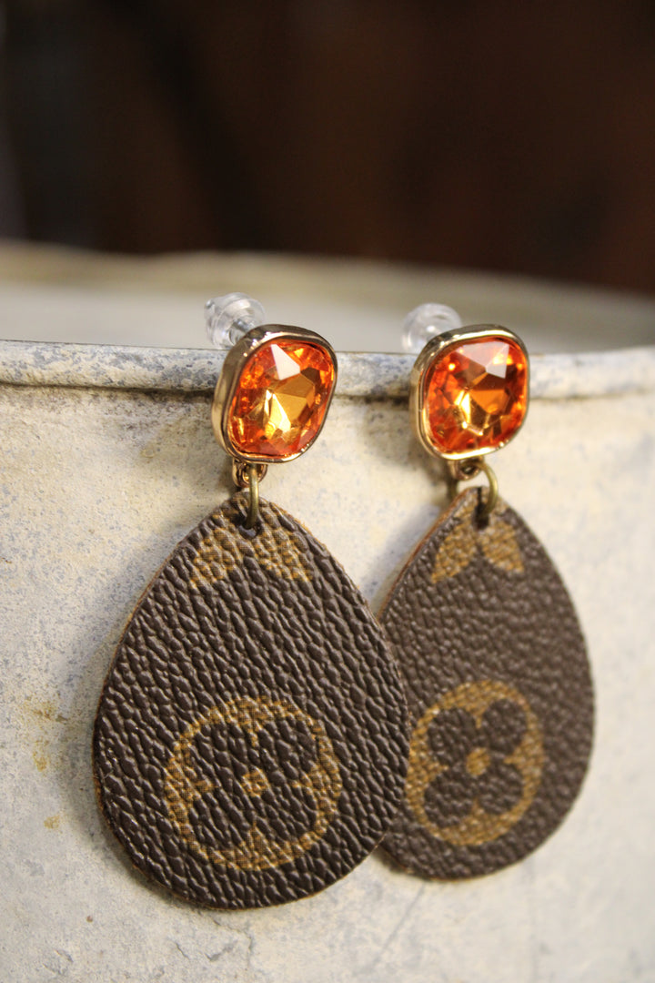 Clementine Cascade Upcycled Earrings