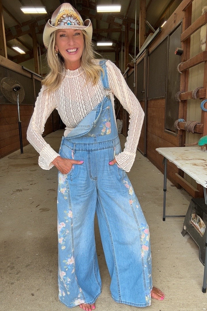 Pastel Petal Dream Overalls