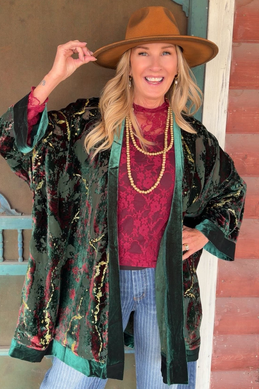 Emerald Veil Duster