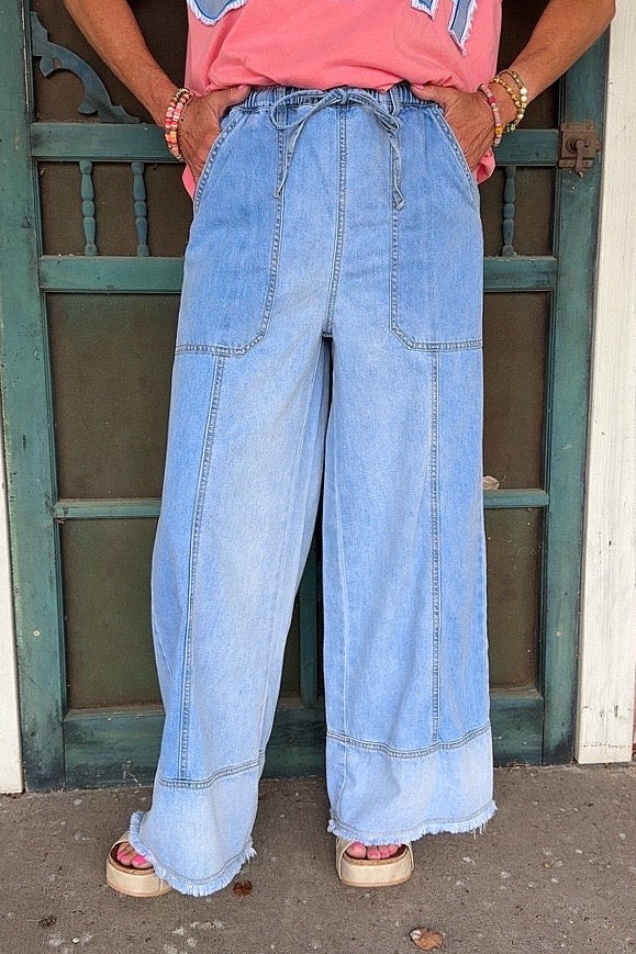 Skyline Denim Wide Leg Pants