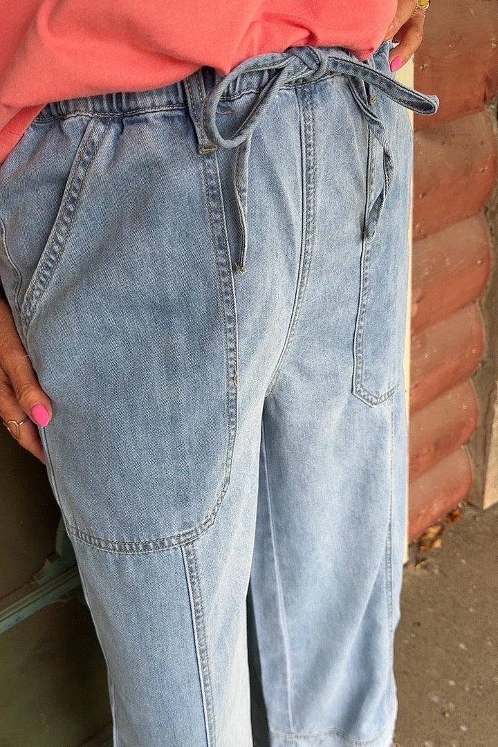 Skyline Denim Wide Leg Pants