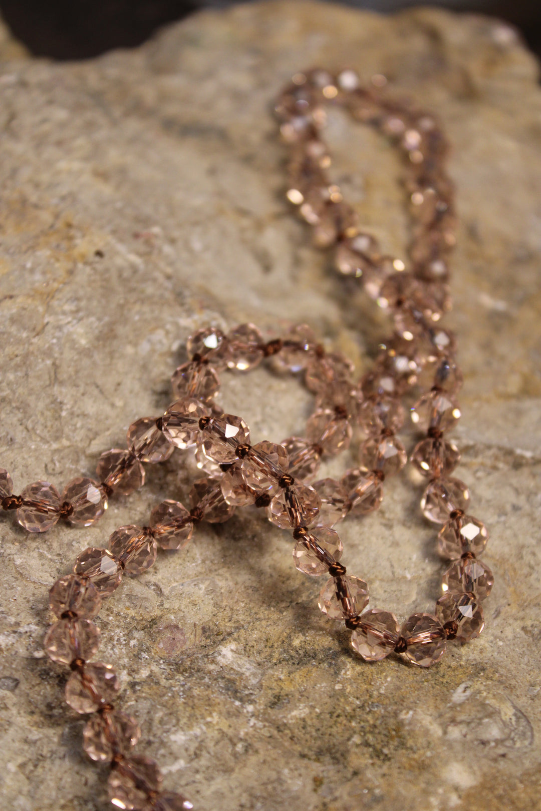 Found Treasures Upcycled Pink Sparkle Necklace