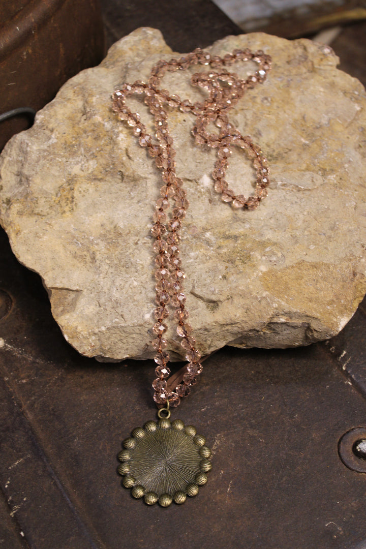 Found Treasures Upcycled Pink Sparkle Necklace