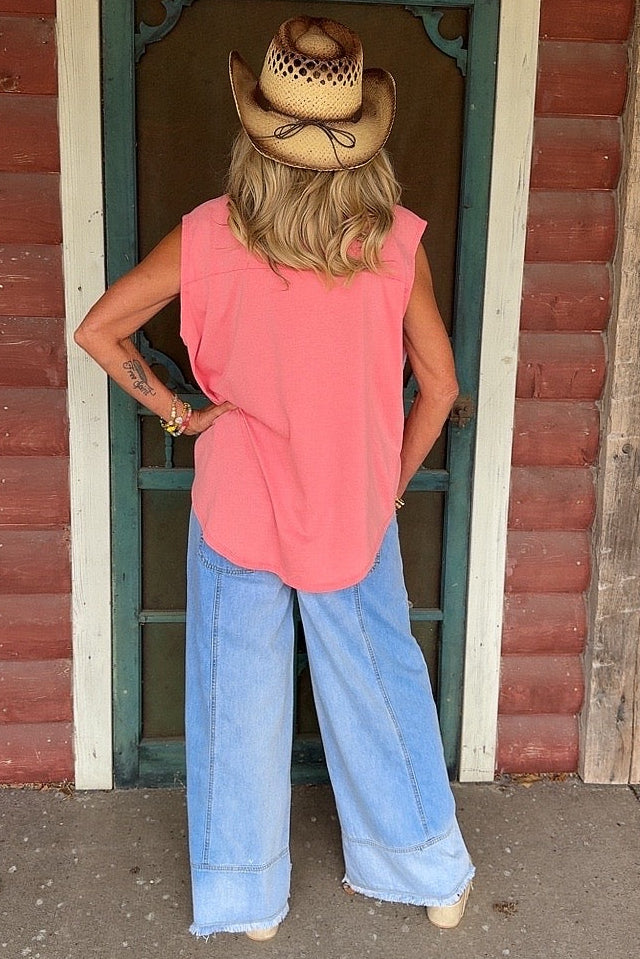Skyline Denim Wide Leg Pants