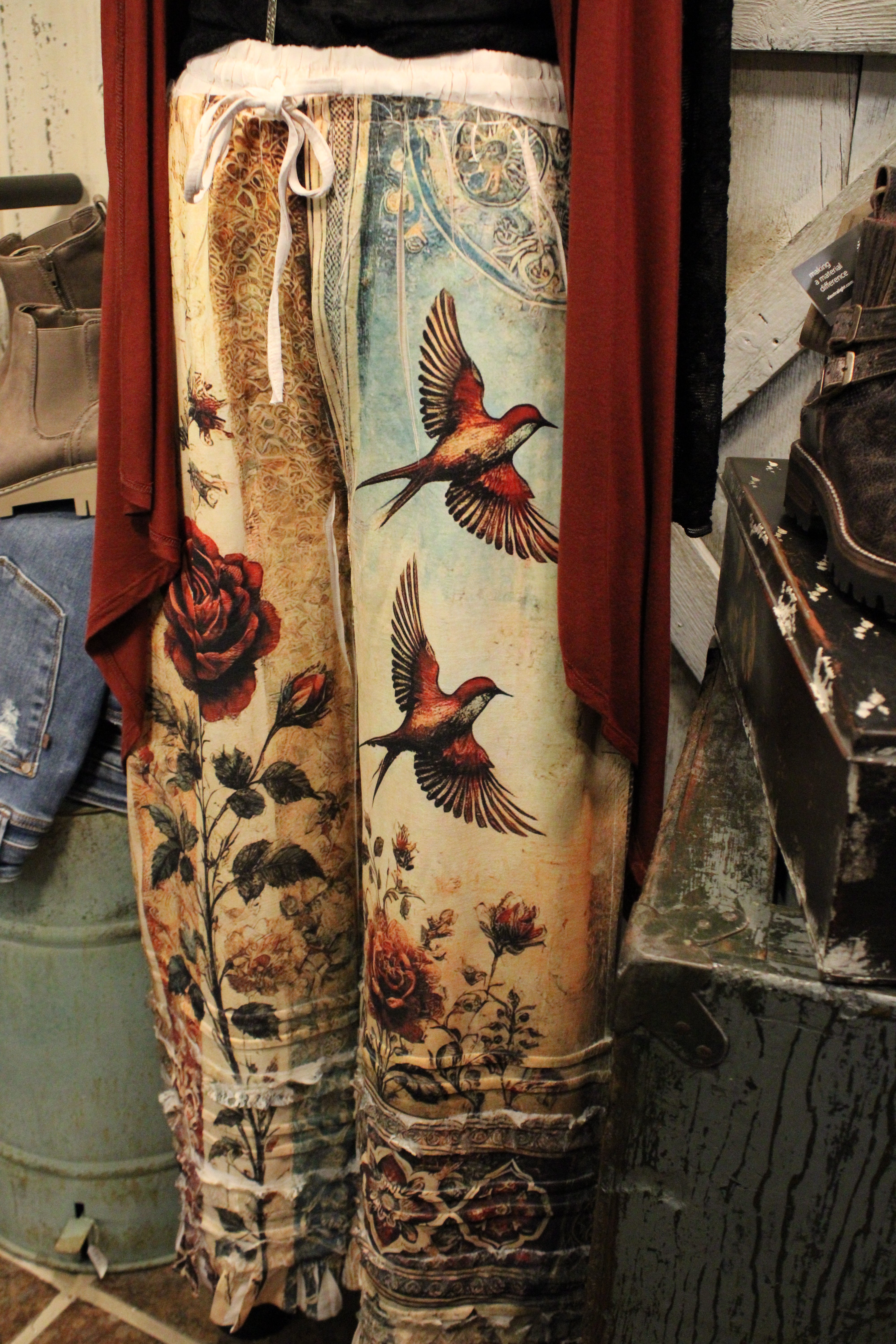 Vintage Bird Pants – Farm Girls Fancy Frills