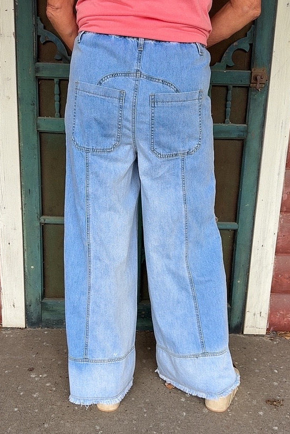 Skyline Denim Wide Leg Pants
