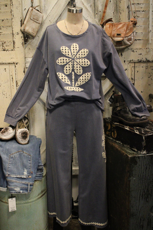 Build Me Up Buttercup Denim Blue Pants