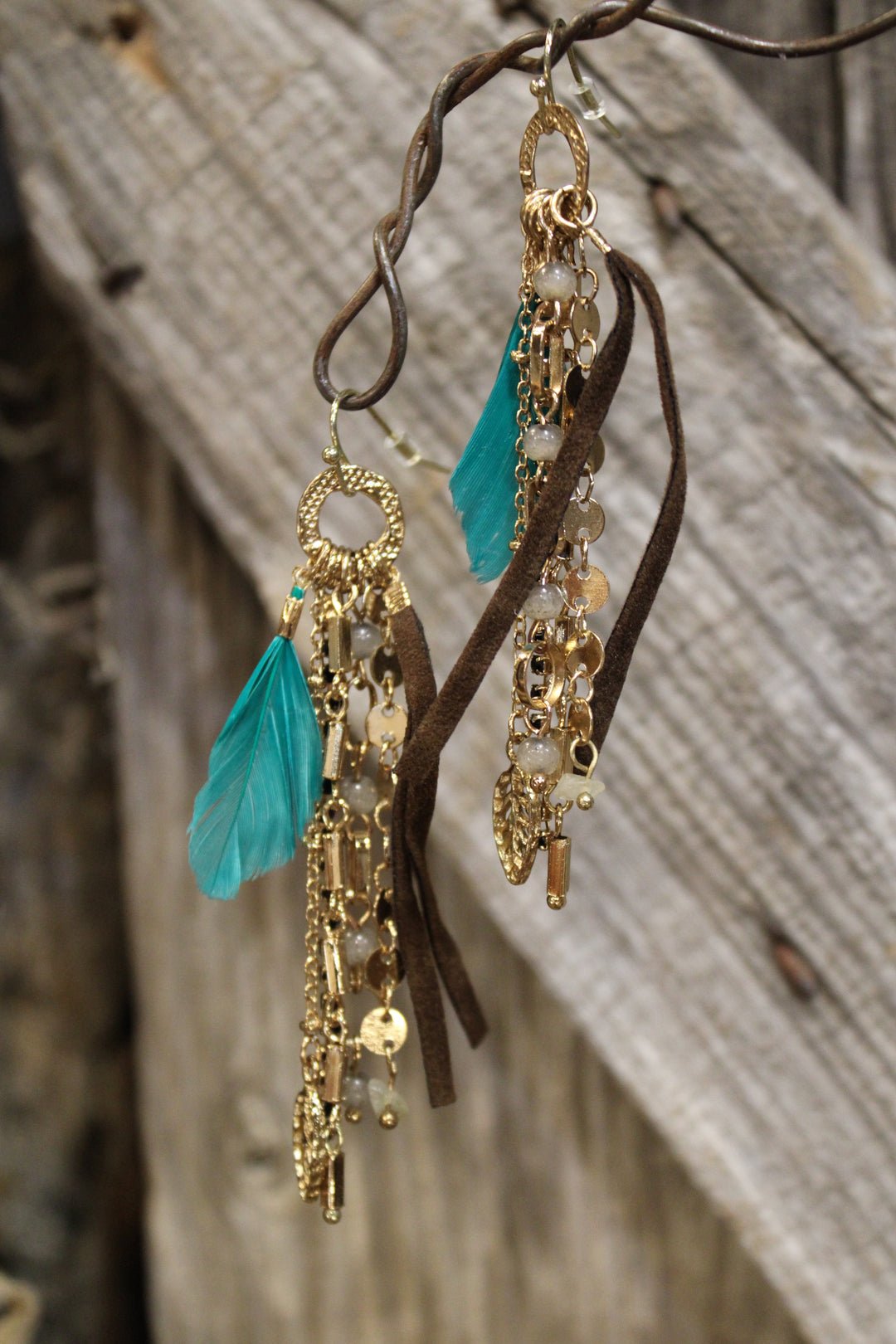 Sunset Canyon Feather Earrings