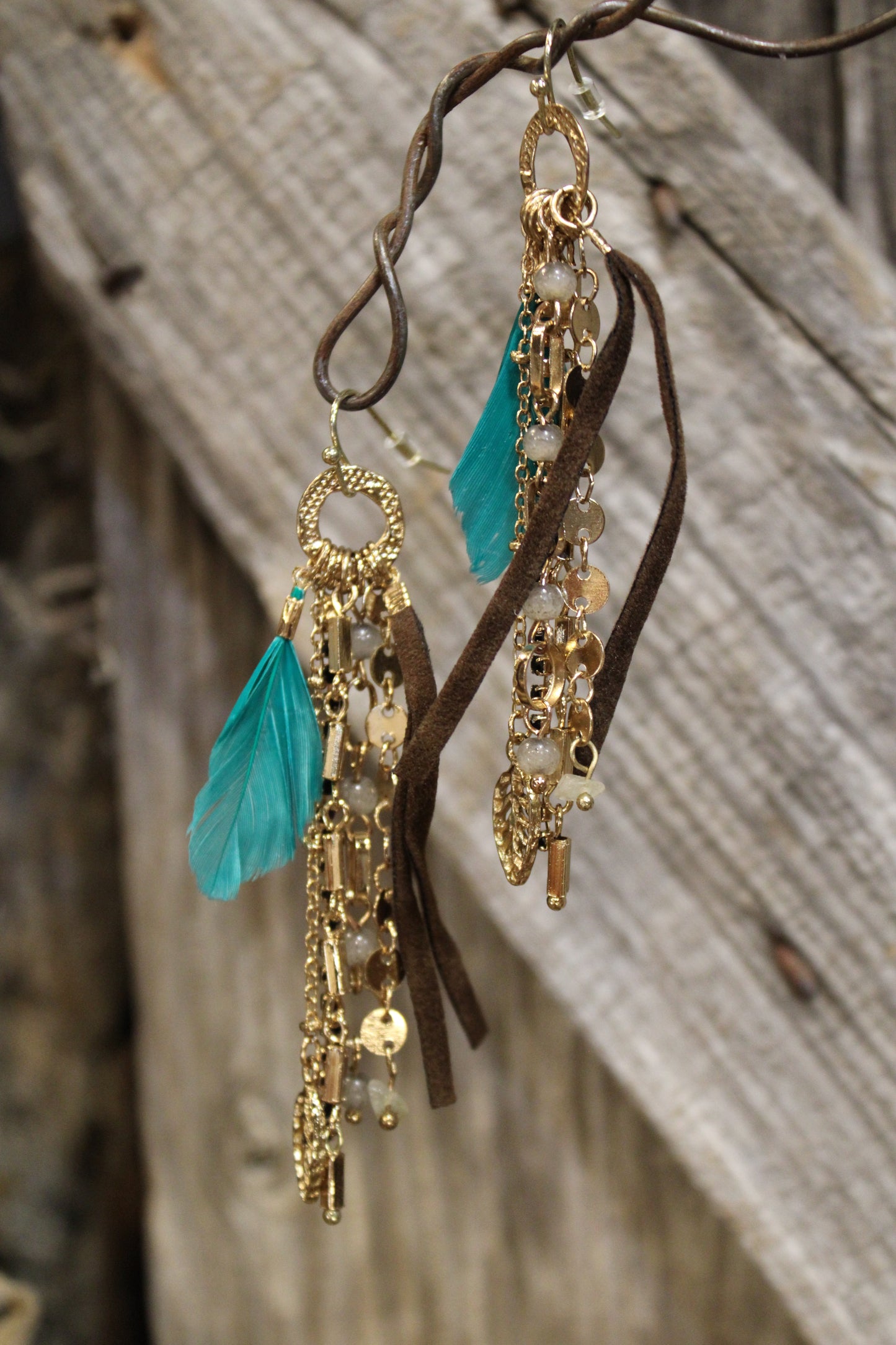 Sunset Canyon Feather Earrings