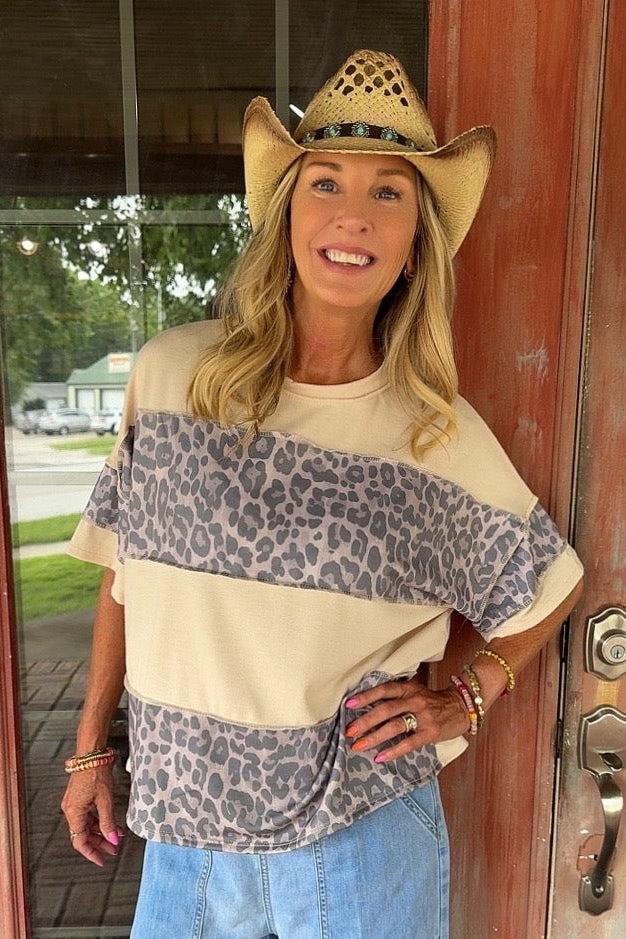 Cloud Soft Leopard Top