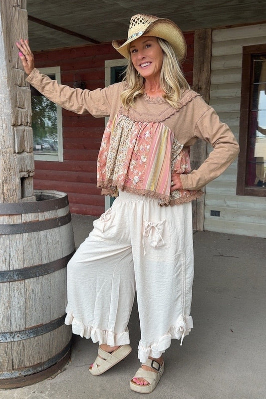Cloverfield Cream Bloomer Pants