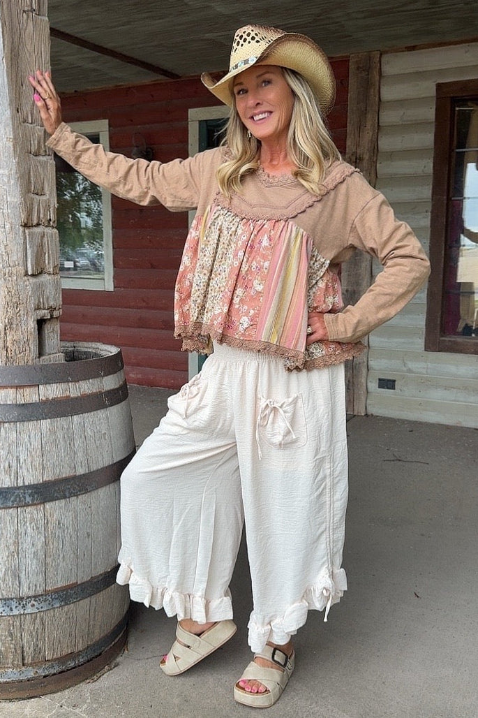 Cloverfield Cream Bloomer Pants