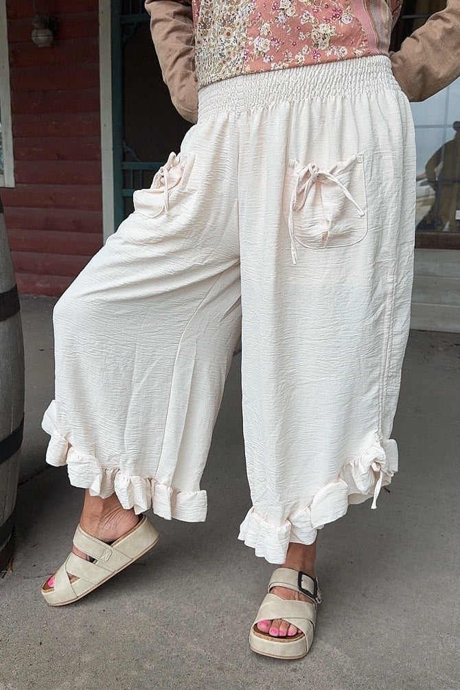Cloverfield Cream Bloomer Pants