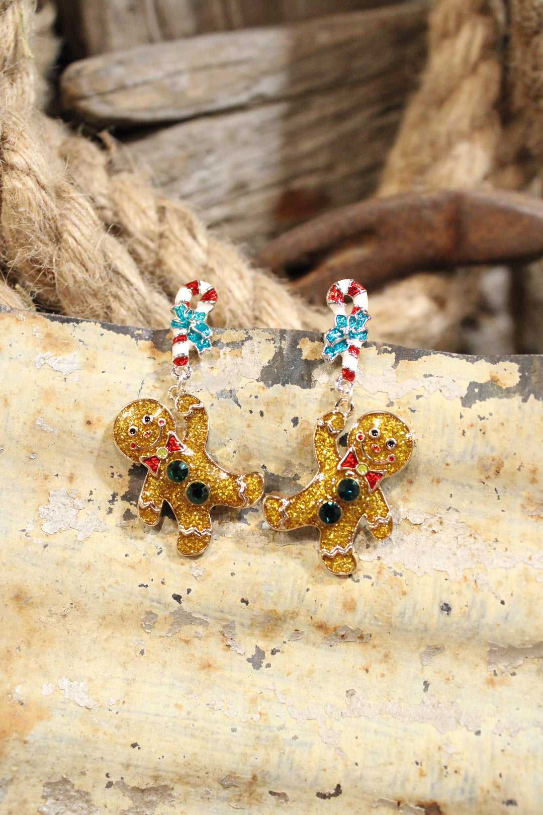 Peppermint Ginger Snaps Earrings