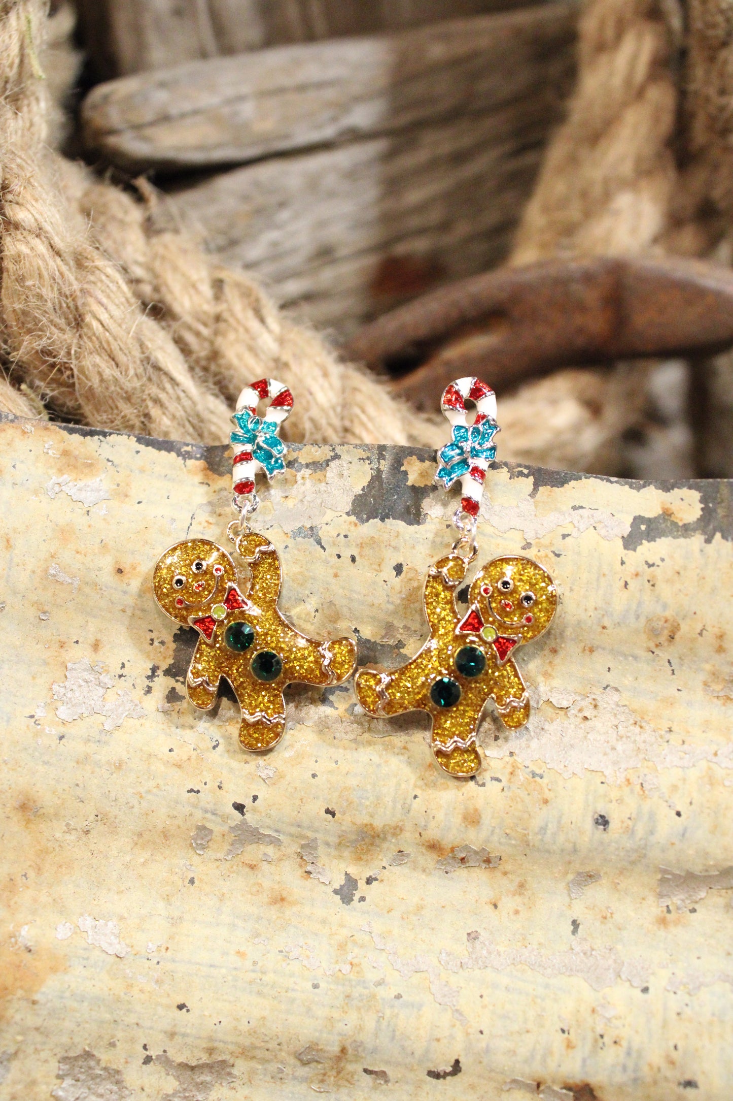 Peppermint Ginger Snaps Earrings