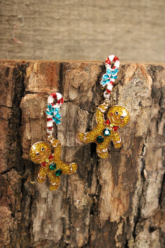 Peppermint Ginger Snaps Earrings