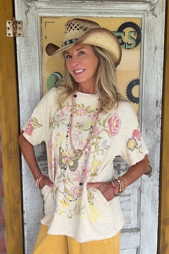 Flutter And Bloom Cotton Tee