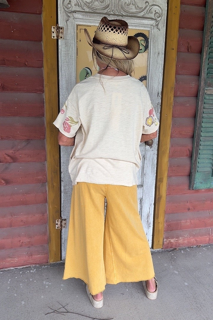 Kick Back Mustard Casual Pants