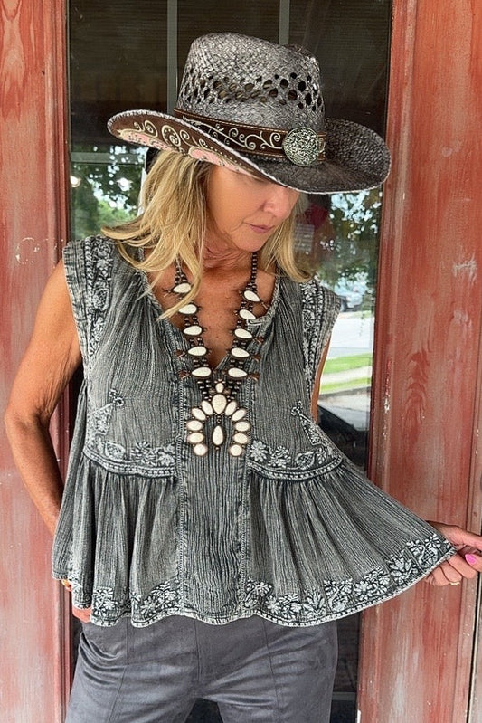 Desert Charcoal Top