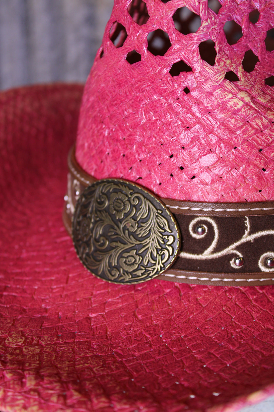 Fuchsia Frontier Cowgirl Hat