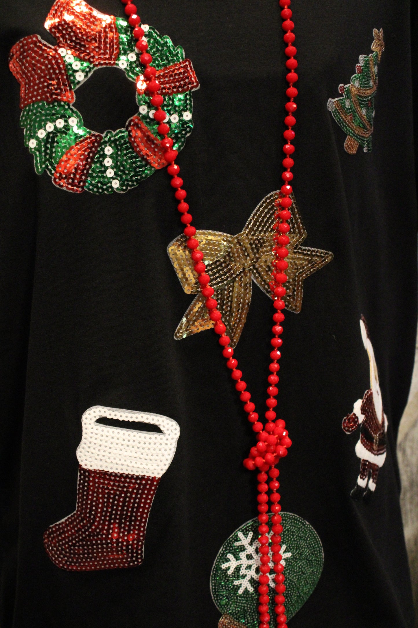 Merry And Bright Christmas Sequin Tee