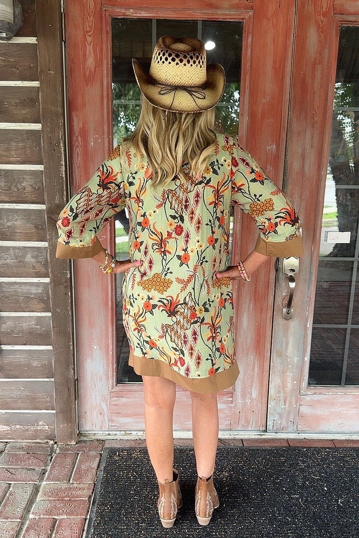 All The Sage Dress