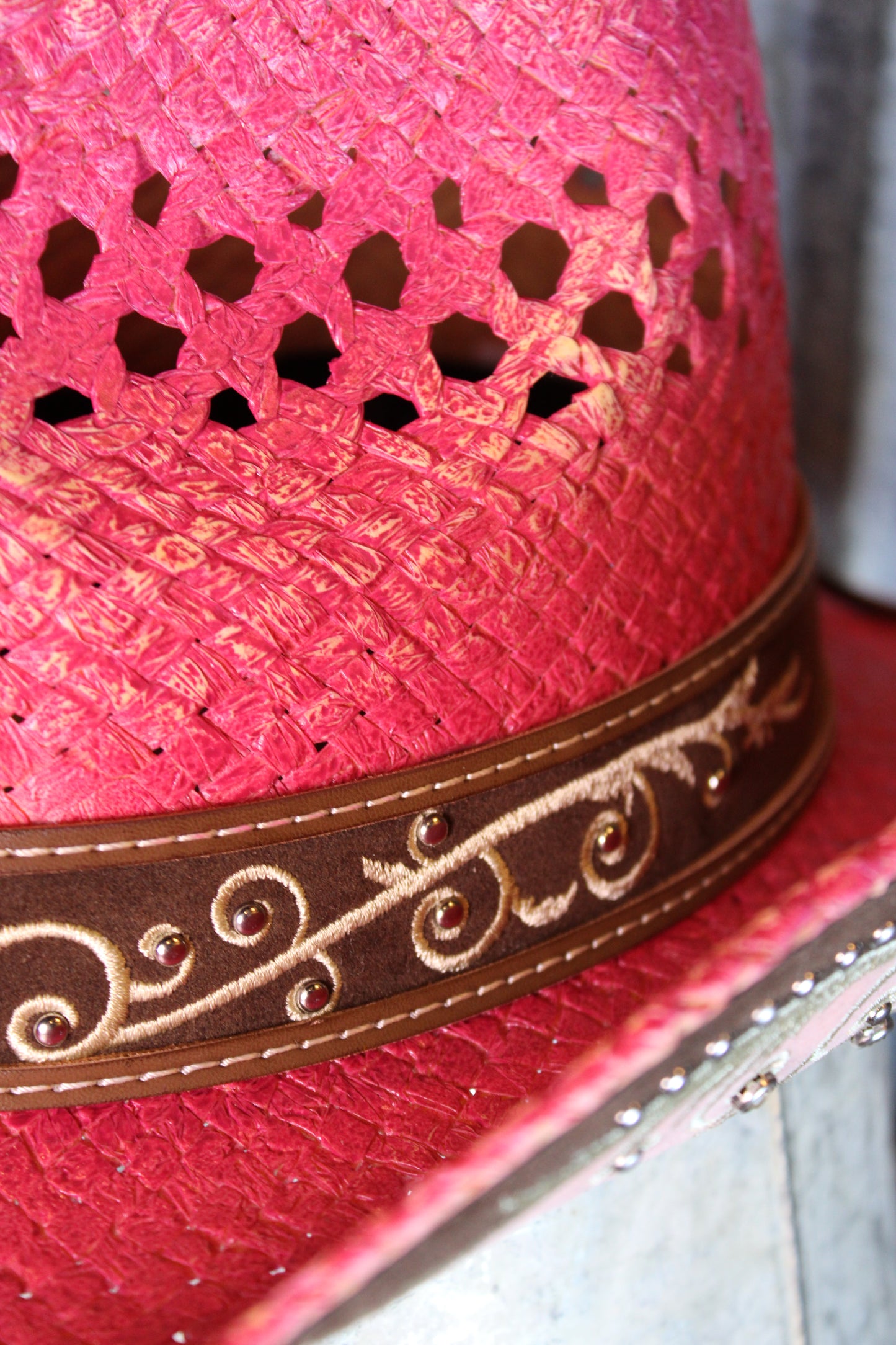Fuchsia Frontier Cowgirl Hat