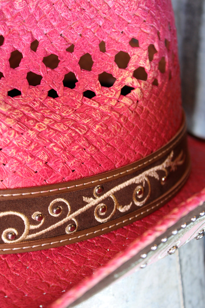 Fuchsia Frontier Cowgirl Hat