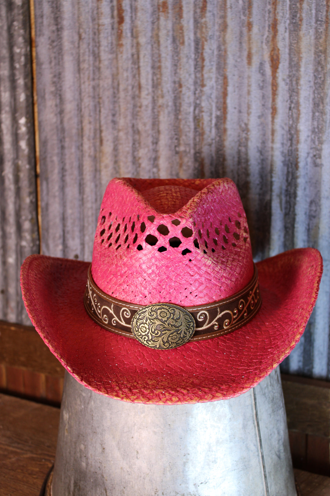 Fuchsia Frontier Cowgirl Hat