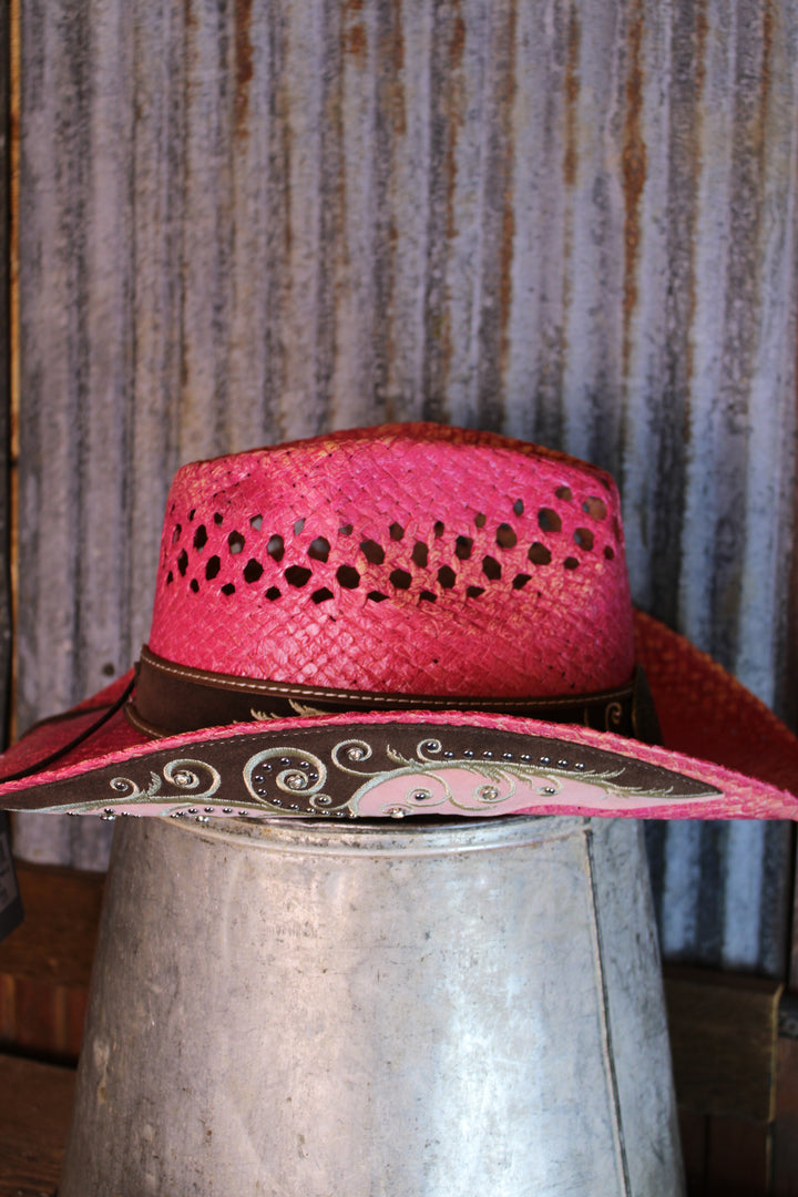 Fuchsia Frontier Cowgirl Hat