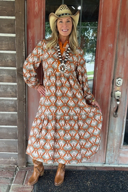 Sunset Sage Dress