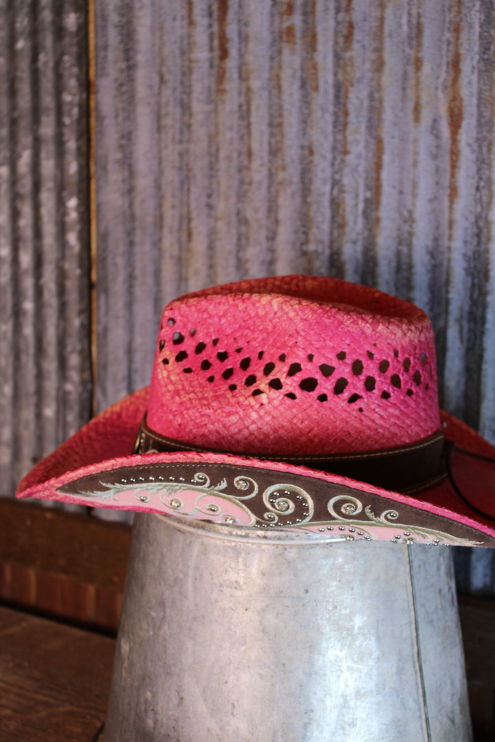 Fuchsia Frontier Cowgirl Hat