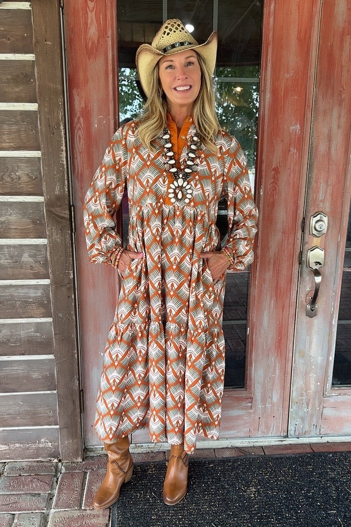 Sunset Sage Dress
