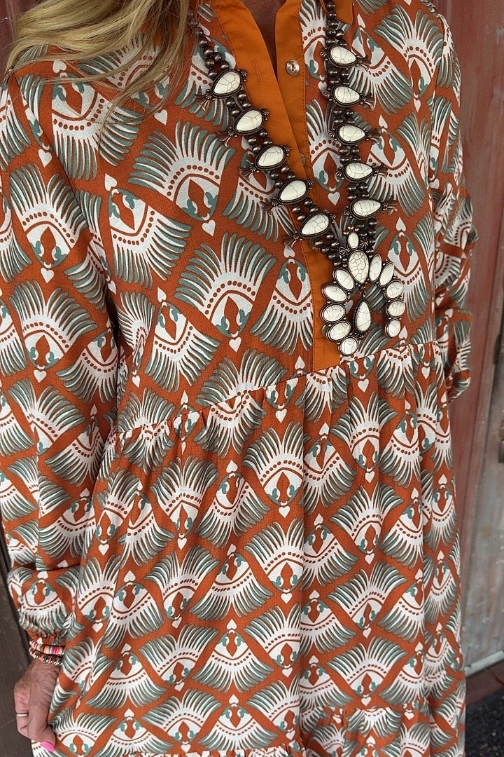 Sunset Sage Dress