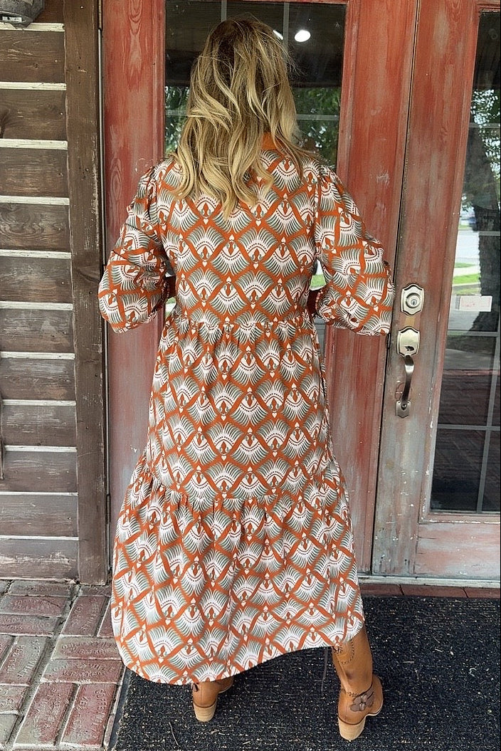 Sunset Sage Dress
