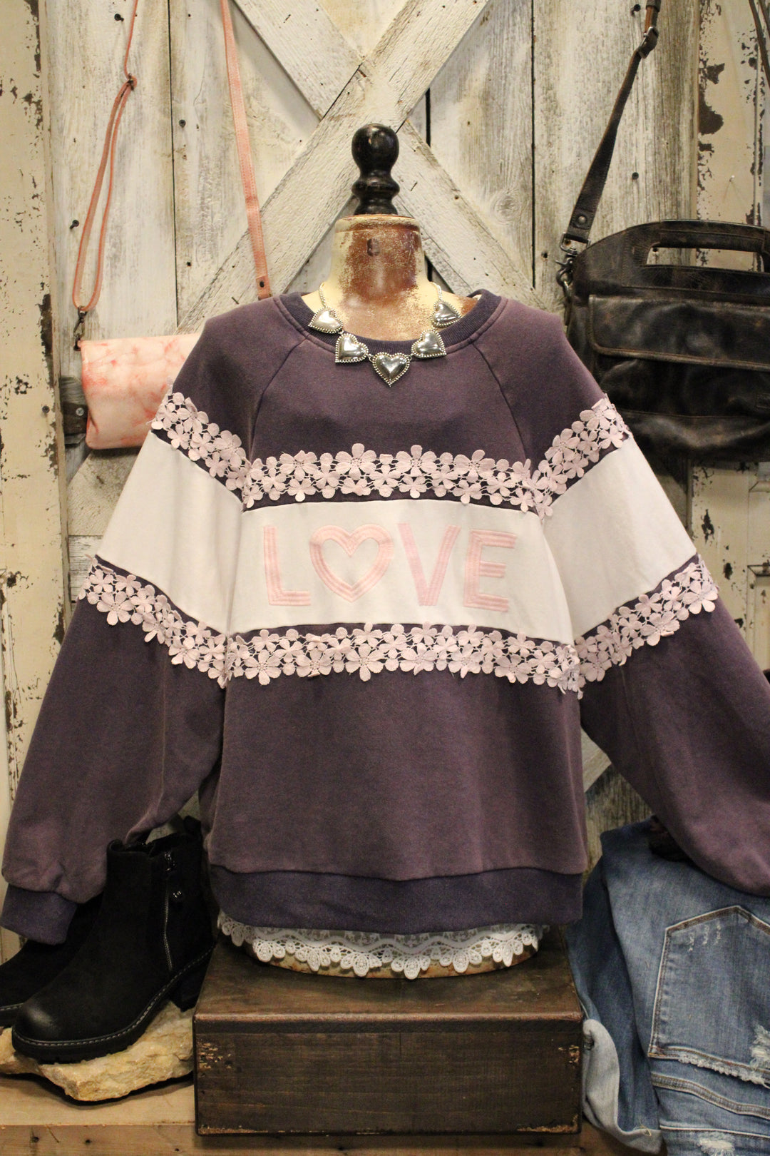 Love Blooms Cotton Sweatshirt