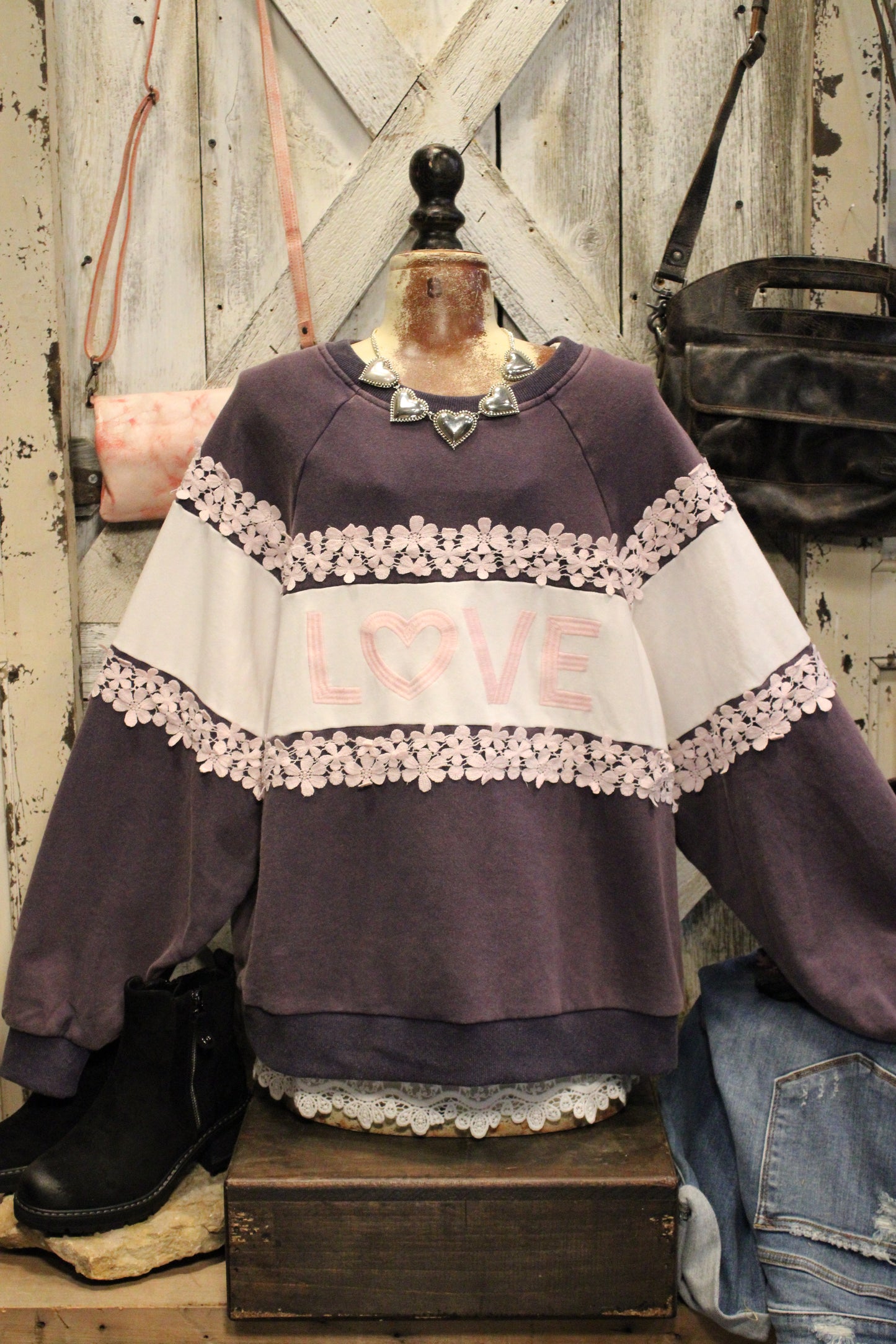 Love Blooms Cotton Sweatshirt