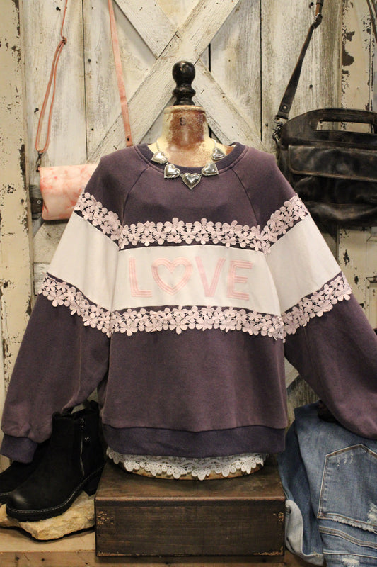 Love Blooms Cotton Sweatshirt