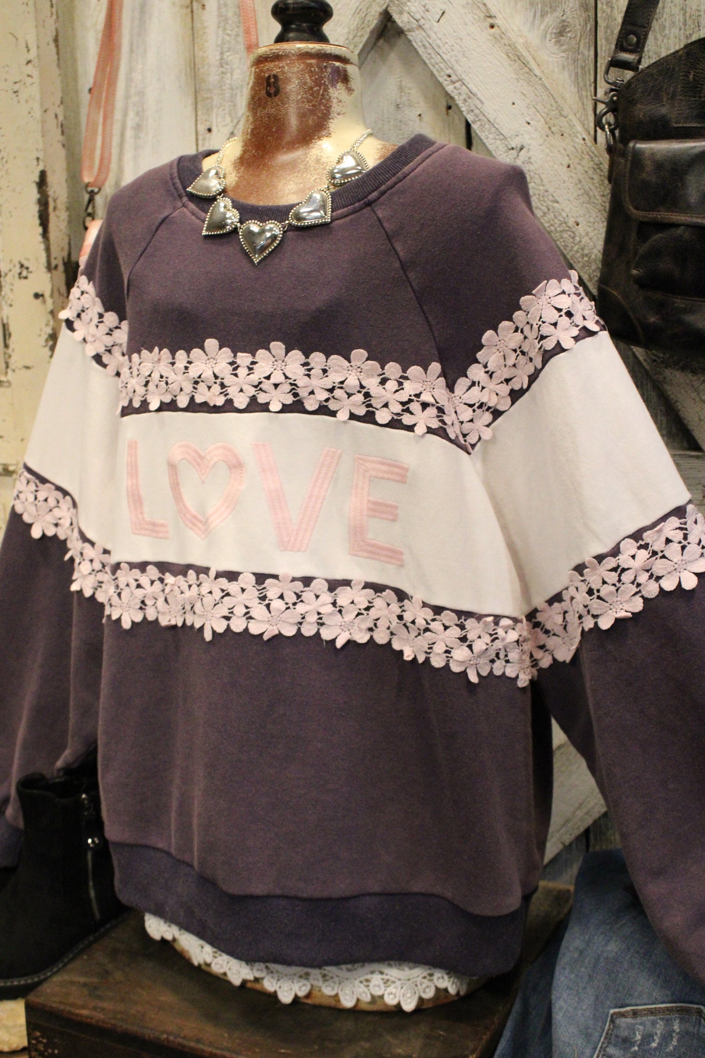 Love Blooms Cotton Sweatshirt