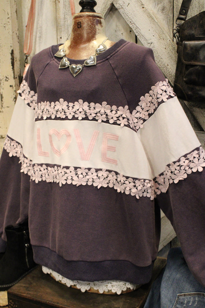 Love Blooms Cotton Sweatshirt
