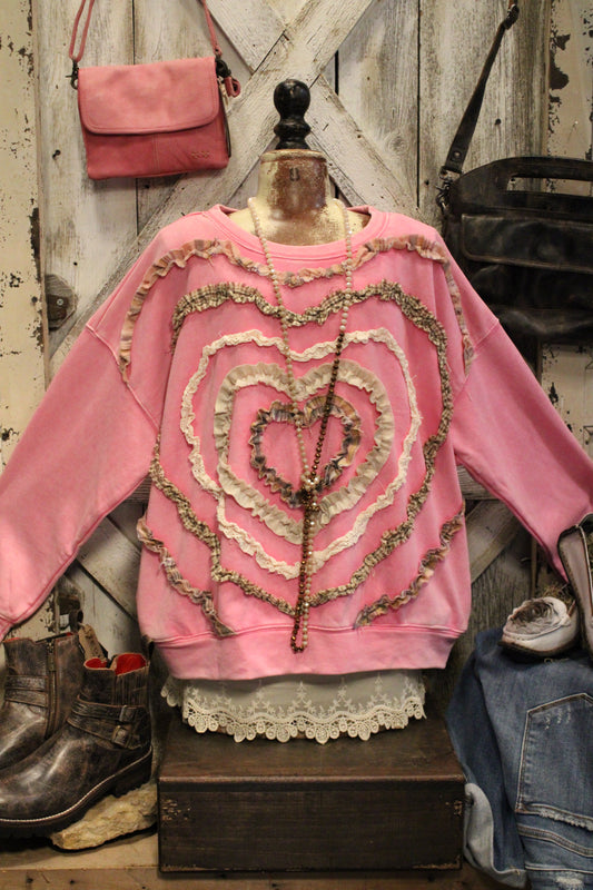 Bubblegum Heartbeat Sweatshirt