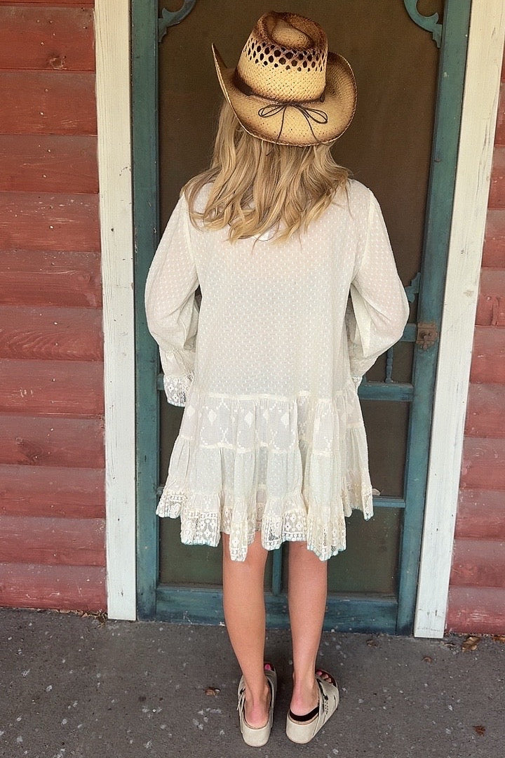 Ocean Breeze Teal Lace Dress