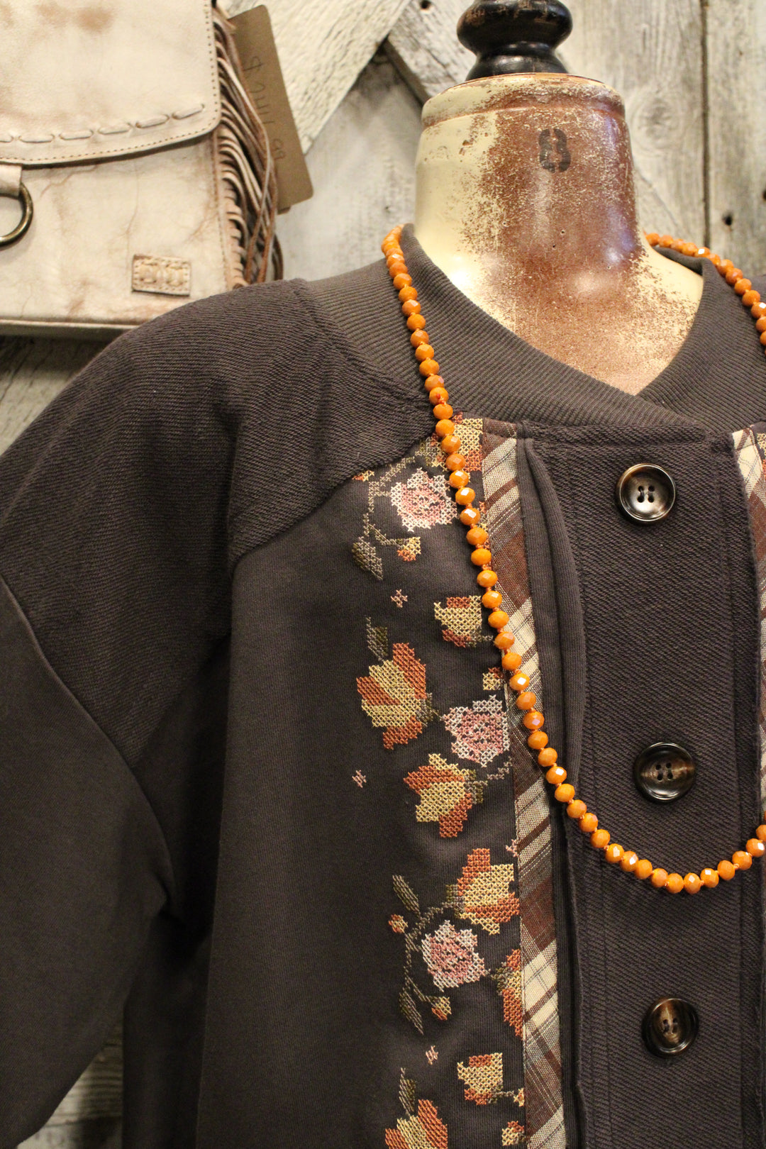 Brown Sugar Button Up Sweater
