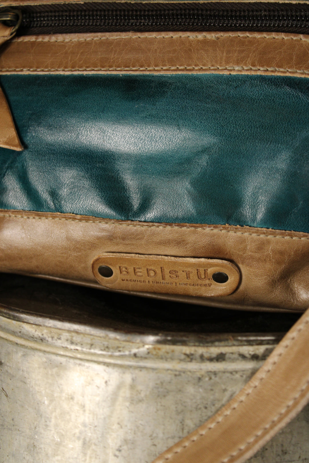 Bed|Stu Hyperbolic Oats Arctic Teal Rustic Handbag