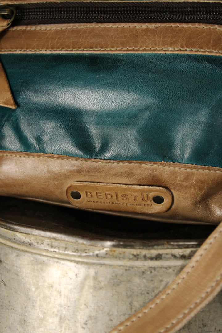 Bed|Stu Hyperbolic Oats Arctic Teal Rustic Handbag