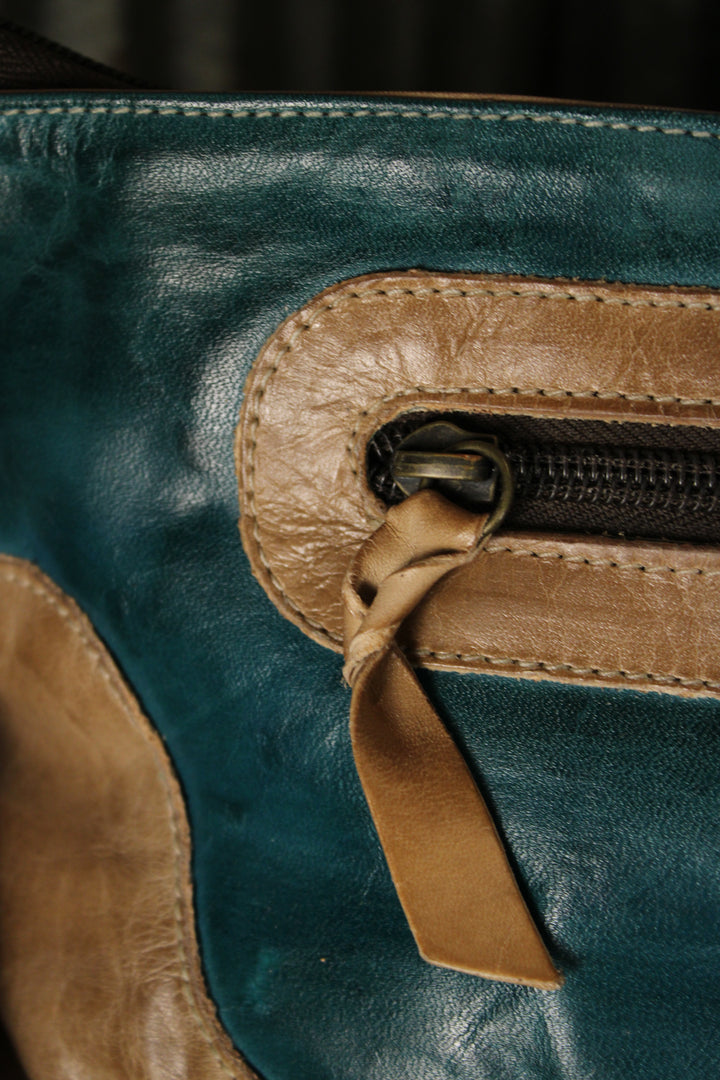 Bed|Stu Hyperbolic Oats Arctic Teal Rustic Handbag