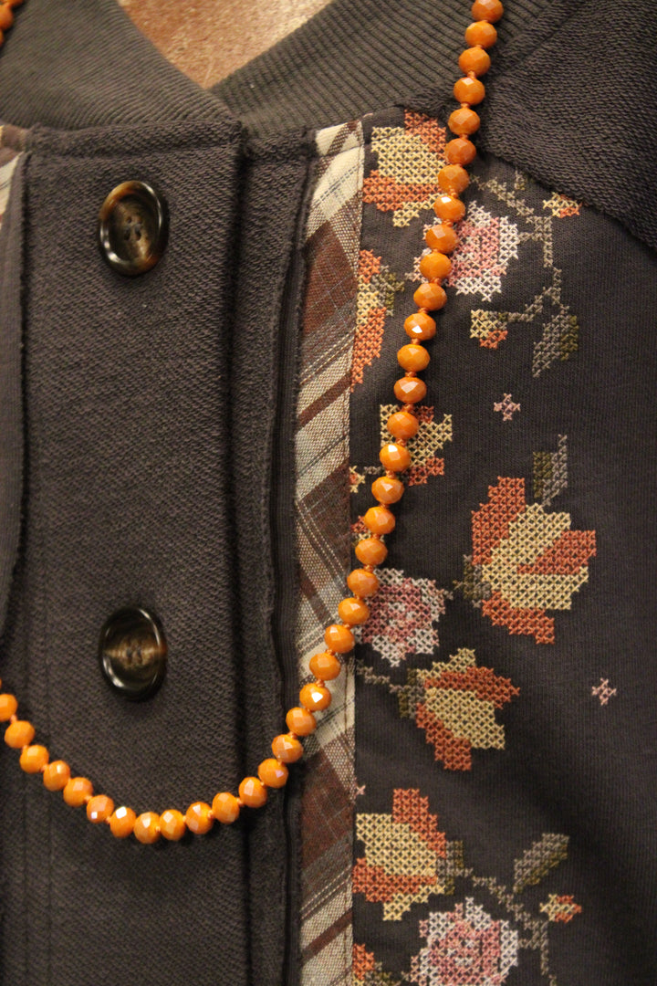 Brown Sugar Button Up Sweater