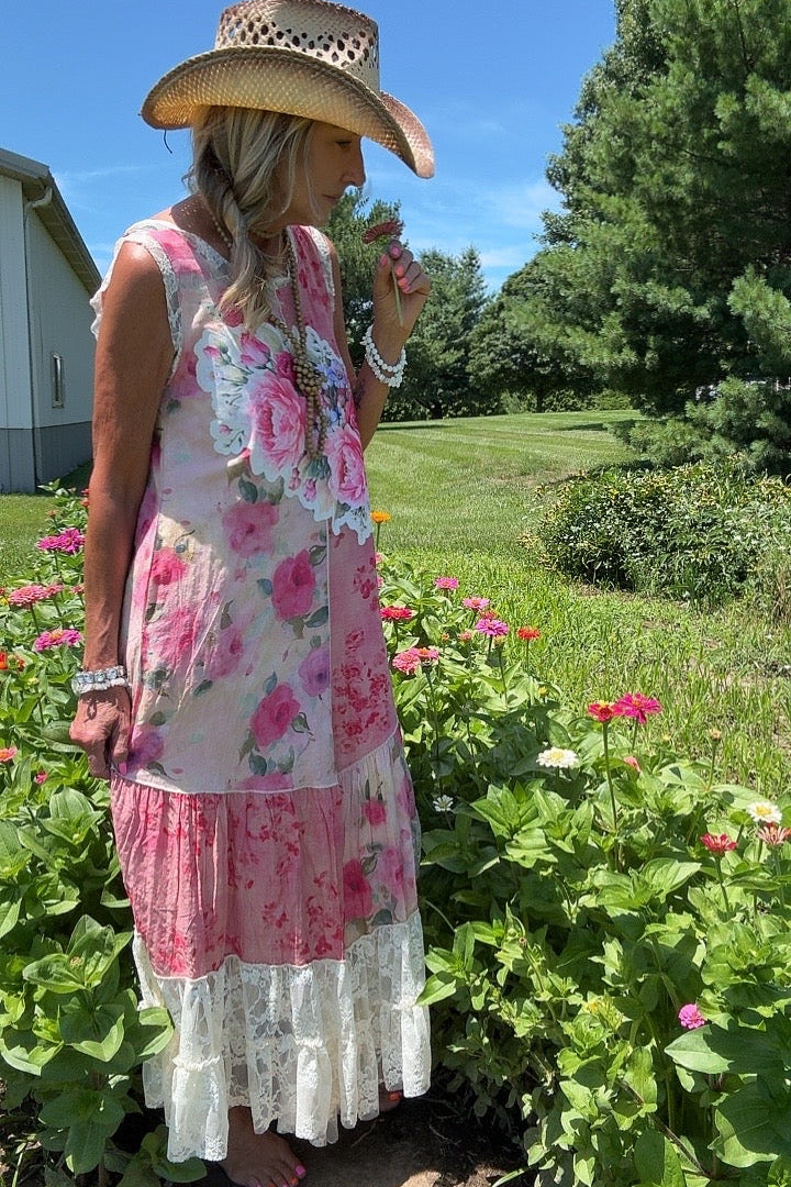 Peony Perfection Lace Dress