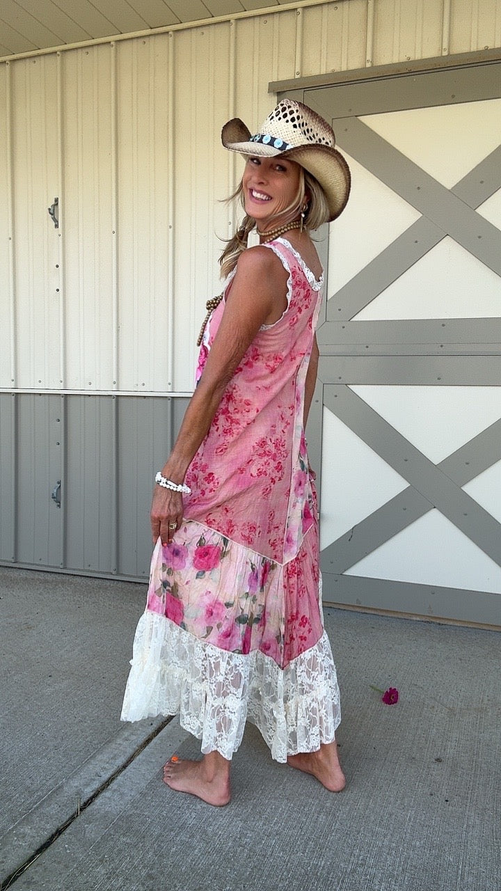 Peony Perfection Lace Dress